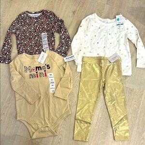 NWT Old Navy and Garanimals 12-18m Baby Clothing Lot Bodysuits + Mama’s Mini
